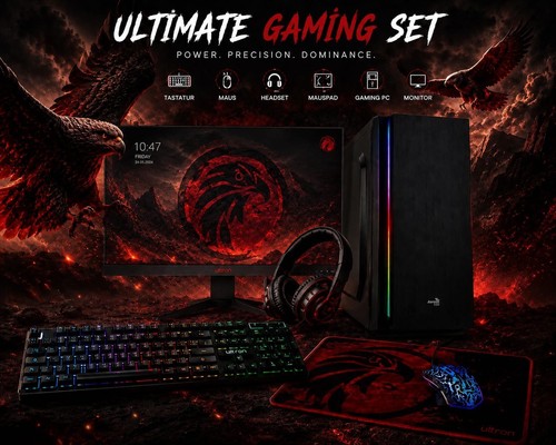 Gamer komplett set ryzen - pc,